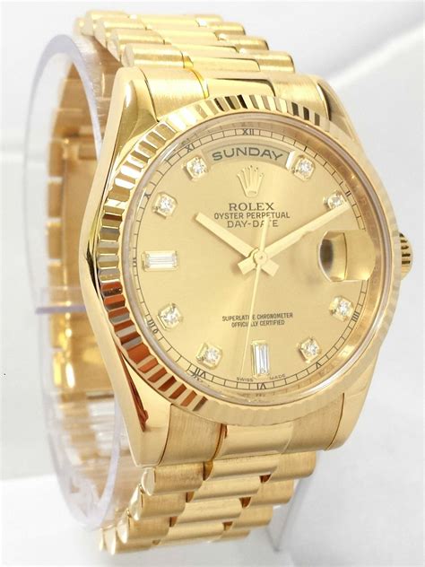 rolex 18k day date.